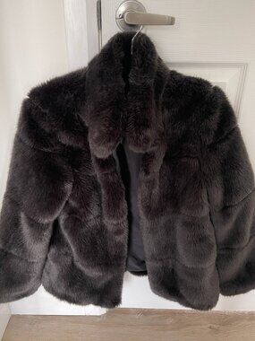 ICONINC FAUX FUR COAT - Zara - Medium
